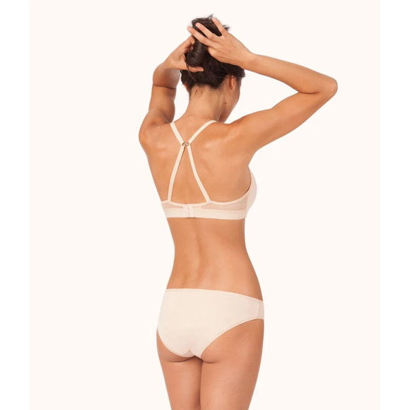 Lively All-Day Deep V No-Wire Convertible Padded Bra Toasted Almond Tan 36B - Picture 5 of 15